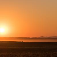 Fin de journée en Namibie